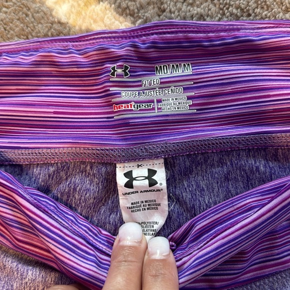Under Armour Capri’s- Fitted Heat Gear- Size Medium- Used- Like New - Picture 2 of 3